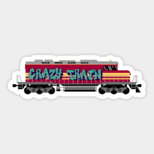 Crazy Train - Rock and Roll Locomotive Sticker